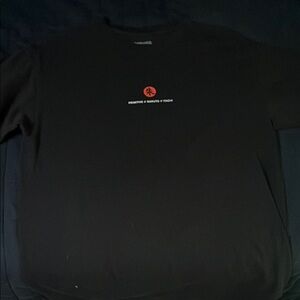 Primitive Black Short Sleeve Tee with Red Logo